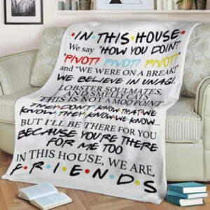 FRIENDS POSTER FLEECE BLANKET GIFT FOR FAN