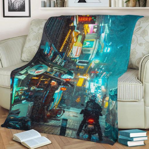 SNOWY CYBERPUNK BEST SELLER FLEECE BLANKET GIFT FOR FAN SNOWY CYBERPUNK BEST SELLER FLEECE BLANKET GIFT FOR FAN