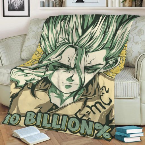 SENKU ISHIGAMI DR STONE ANIME JAPAN BEST SELLER FLEECE BLANKET GIFT FOR FAN SENKU ISHIGAMI DR STONE ANIME JAPAN BEST SELLER FLEECE BLANKET GIFT FOR FAN