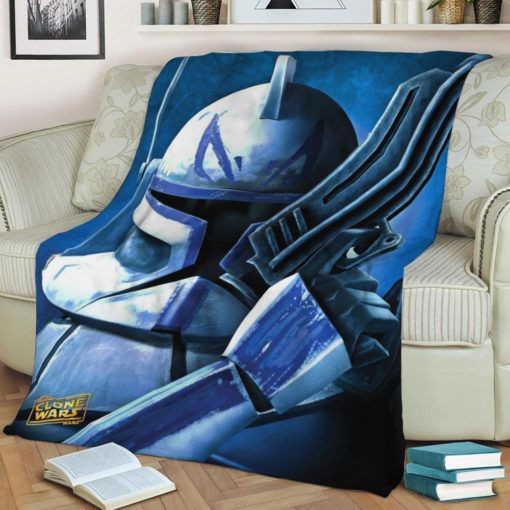 CAPTAIN REX STAR WARS FLEECE BLANKET GIFT FOR FAN CAPTAIN REX STAR WARS FLEECE BLANKET GIFT FOR FAN