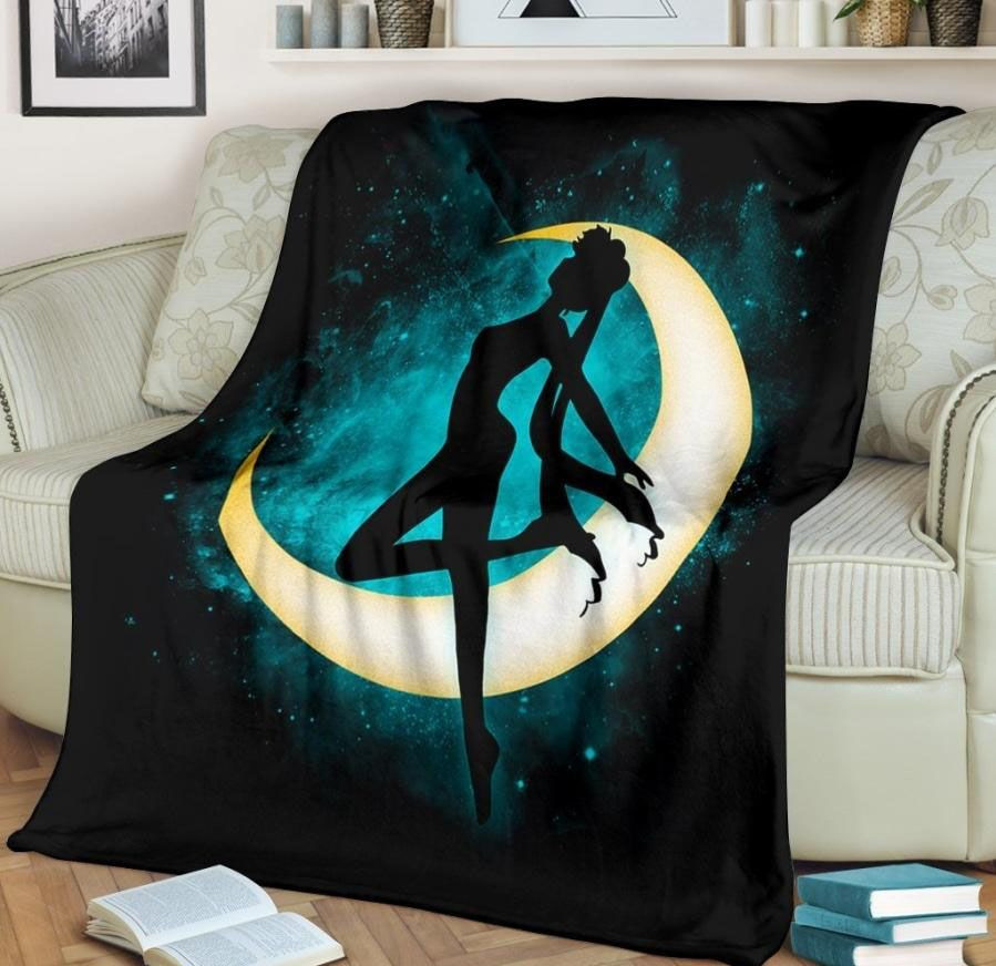 SAILOR MOON SILHOUETTE TRANSFORMATION BEST SELLER FLEECE BLANKET GIFT FOR FAN SAILOR MOON SILHOUETTE TRANSFORMATION BEST SELLER FLEECE BLANKET GIFT FOR FAN