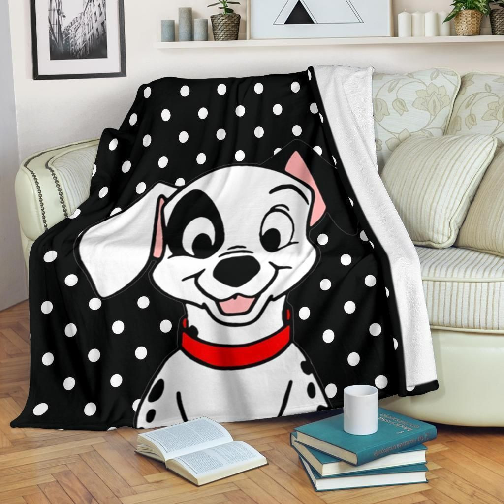 DALMATIAN PUPPY FLEECE BLANKET GIFT FOR FAN DALMATIAN PUPPY FLEECE BLANKET GIFT FOR FAN