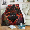 NINJA FIGHTING FLEECE BLANKET GIFT FOR FAN