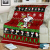 SNOOPY CHRISTMAS FLEECE BLANKET GIFT FOR FAN