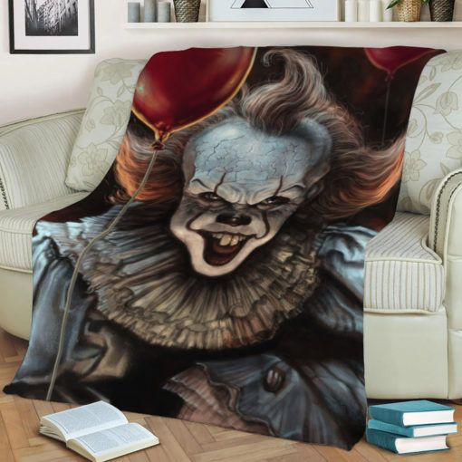 PENNYWISE FLEECE BLANKET GIFT FOR FAN PENNYWISE FLEECE BLANKET GIFT FOR FAN