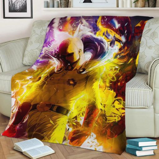 SAITAMA ONE PUNCH MAN ANIME JAPAN BEST SELLER FLEECE BLANKET GIFT FOR FAN SAITAMA ONE PUNCH MAN ANIME JAPAN BEST SELLER FLEECE BLANKET GIFT FOR FAN