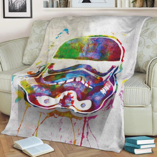 SPLASHED STAR WARS FLEECE BLANKET GIFT FOR FAN SPLASHED STAR WARS FLEECE BLANKET GIFT FOR FAN