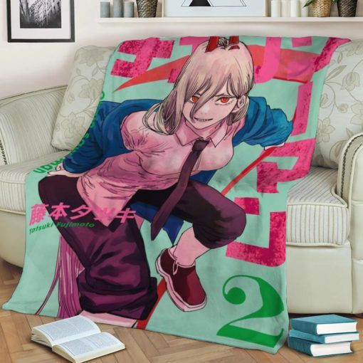 CHAINSAW MAN MANGA ANIME JAPAN BEST SELLER FLEECE BLANKET GIFT FOR FAN CHAINSAW MAN MANGA ANIME JAPAN BEST SELLER FLEECE BLANKET GIFT FOR FAN
