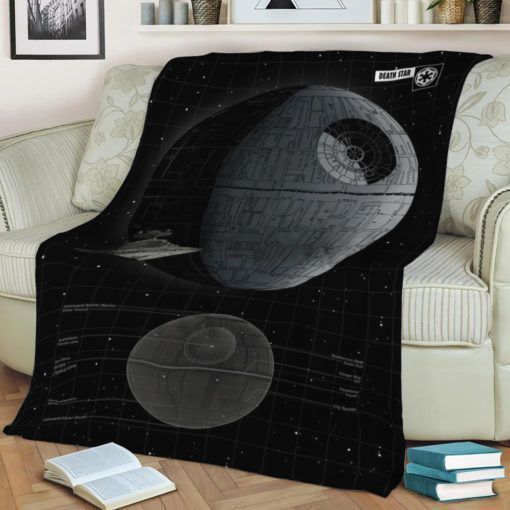 DEATH STAR II FLEECE BLANKET GIFT FOR FAN DEATH STAR II FLEECE BLANKET GIFT FOR FAN
