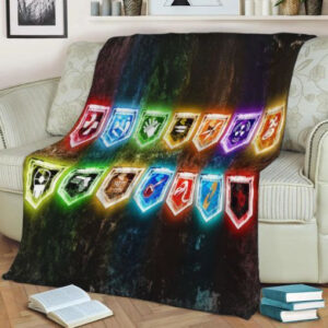 ALL ZOMBIE PERKS FLEECE BLANKET GIFT FOR FAN