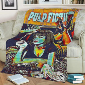 PULP FICTION COLOR 1 FLEECE BLANKET GIFT FOR FAN