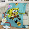 SPONGEBOB FLEECE BLANKET GIFT FOR FAN
