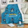 LET’S GO LUCARIO POKEMON FLEECE BLANKET GIFT FOR FAN