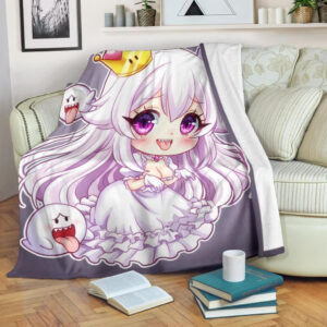 BOWSETTE MARIO PRINCESS FLEECE BLANKET GIFT FOR FAN