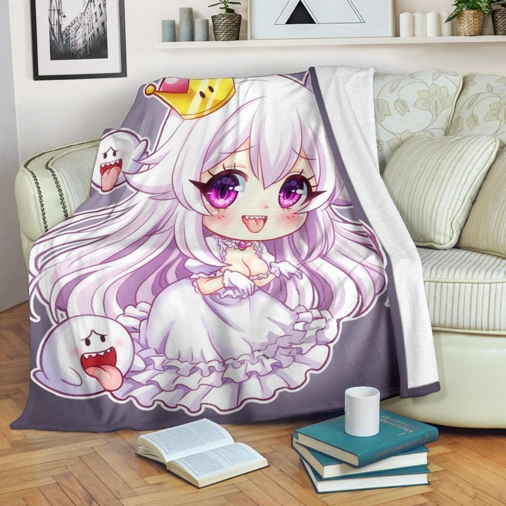 BOWSETTE MARIO PRINCESS FLEECE BLANKET GIFT FOR FAN BOWSETTE MARIO PRINCESS FLEECE BLANKET GIFT FOR FAN