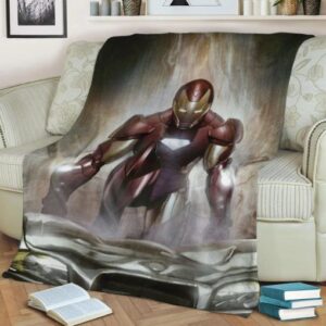 IRON MAN MARVEL FLEECE BLANKET GIFT FOR FAN