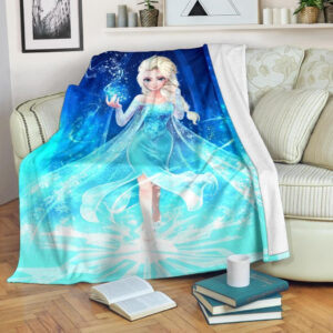 ELSA PRINCESS FLEECE BLANKET GIFT FOR FAN