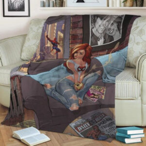 MARY JANE SPIDER MAN MARVEL AVENGERS BEST SELLER FLEECE BLANKET GIFT FOR FAN