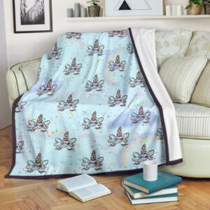 PATTERN UNICORN BEST SELLER FLEECE BLANKET GIFT FOR FAN