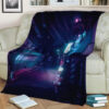 TOKYO SIDE ALLEY AT NIGHT ANIME JAPAN BEST SELLER FLEECE BLANKET GIFT FOR FAN