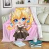 CUTE BOWSETTE SUPER MARIO FLEECE BLANKET GIFT FOR FAN