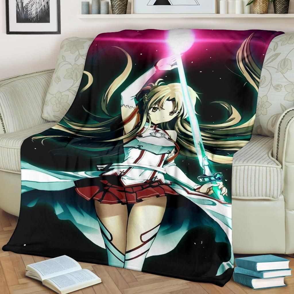 ASUNA SWORD ART BEST SELLER FLEECE BLANKET GIFT FOR FAN ASUNA SWORD ART BEST SELLER FLEECE BLANKET GIFT FOR FAN