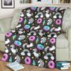 DONUT UNICORN BEST SELLER FLEECE BLANKET GIFT FOR FAN