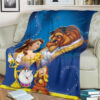BEAUTY AND THE BEAST DISNEY CARTOON BEST SELLER FLEECE BLANKET GIFT FOR FAN