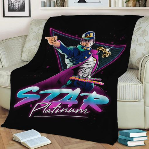 STAR PLATINUM FLEECE BLANKET GIFT FOR FAN STAR PLATINUM FLEECE BLANKET GIFT FOR FAN
