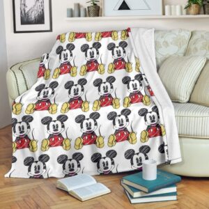 FUNNY MICKEY MOUSE DISNEY FLEECE BLANKET GIFT FOR FAN
