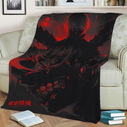 TOKYO GHOUL ANIME JAPAN BEST SELLER FLEECE BLANKET GIFT FOR FAN TOKYO GHOUL ANIME JAPAN BEST SELLER FLEECE BLANKET GIFT FOR FAN