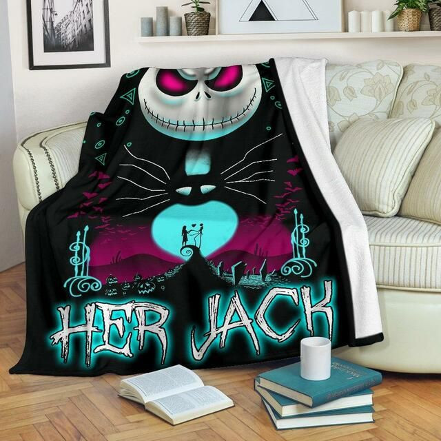 JACK SKELLINGTON NIGHTMARE BEFORE CHRISTMAS FLEECE BLANKET GIFT FOR FAN JACK SKELLINGTON NIGHTMARE BEFORE CHRISTMAS FLEECE BLANKET GIFT FOR FAN