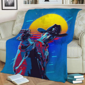 RICK GRIMES FLEECE BLANKET GIFT FOR FAN