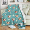 CUTE COW AND DAISY FLOWER BEST SELLER FLEECE BLANKET GIFT FOR FAN