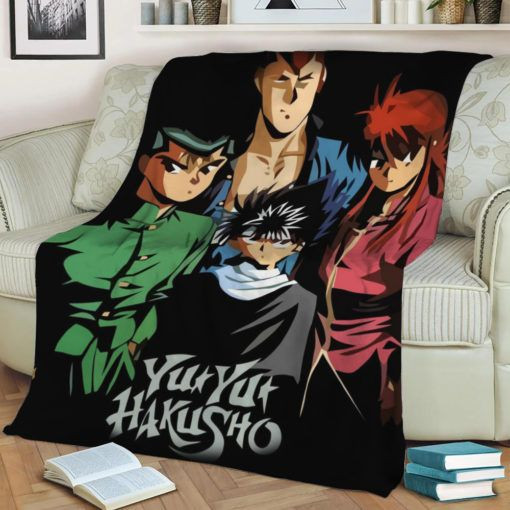 YU YU HAKUSHO RHAPSODY ANIME JAPAN BEST SELLER FLEECE BLANKET GIFT FOR FAN YU YU HAKUSHO RHAPSODY ANIME JAPAN BEST SELLER FLEECE BLANKET GIFT FOR FAN