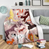 DOGS LOVER FLEECE BLANKET GIFT FOR FAN