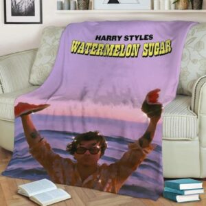 HARRY STYLES WATERMELON SUGAR FLEECE BLANKET GIFT FOR FAN