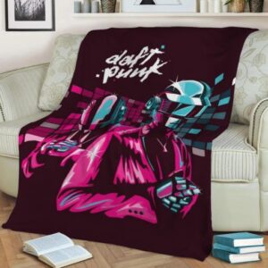 DAFT PUNK POP ART FLEECE BLANKET GIFT FOR FAN