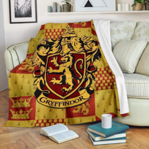 HARRY POTTER GRYFFINDOR HOUSE FLEECE BLANKET GIFT FOR FAN