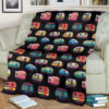 CAMPER CAMPING BLACK BEST SELLER FLEECE BLANKET GIFT FOR FAN