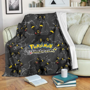 LET’S GO UMBREON POKEMON FLEECE BLANKET GIFT FOR FAN