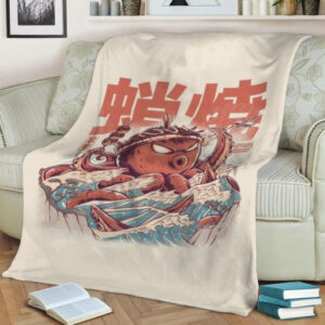 TAKOYAKI ATTACK ANIME JAPAN BEST SELLER FLEECE BLANKET GIFT FOR FAN