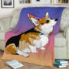 CORGI DOG LOVERS PARTY BOY FLEECE BLANKET GIFT FOR FAN