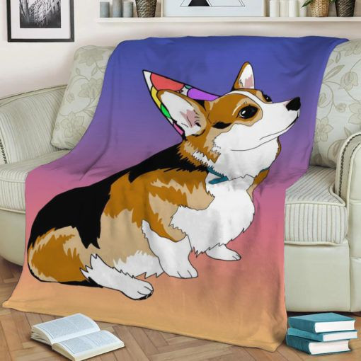 CORGI DOG LOVERS PARTY BOY FLEECE BLANKET GIFT FOR FAN CORGI DOG LOVERS PARTY BOY FLEECE BLANKET GIFT FOR FAN