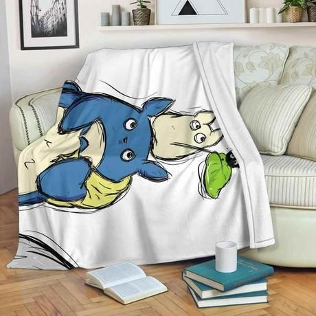 MY NEIGHBOURS TOTORO FLEECE BLANKET GIFT FOR FAN MY NEIGHBOURS TOTORO FLEECE BLANKET GIFT FOR FAN