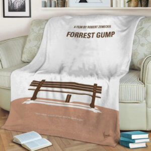 MY FORREST GUMP MINIMAL MOVIE POSTER FLEECE BLANKET GIFT FOR FAN