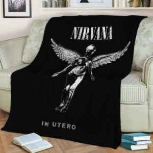 NIRVANA IN UTERO BEST SELLER FLEECE BLANKET GIFT FOR FAN