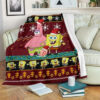 SPONGEBOB CHRISTMAS FLEECE BLANKET GIFT FOR FAN