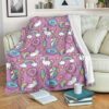 PINK GIRLY UNICORN DONUT BEST SELLER FLEECE BLANKET GIFT FOR FAN