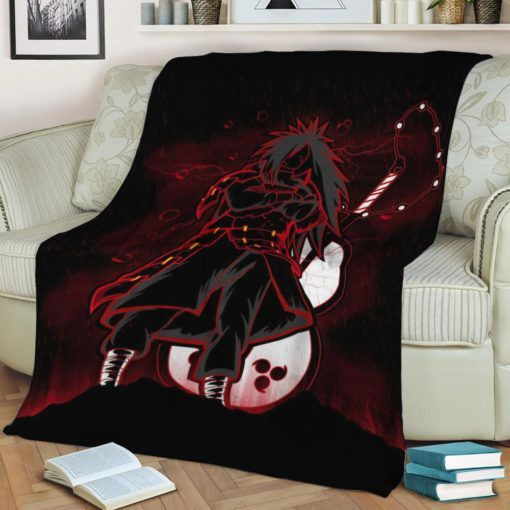 RED SHINOBI MADARA BEST SELLER FLEECE BLANKET GIFT FOR FAN RED SHINOBI MADARA BEST SELLER FLEECE BLANKET GIFT FOR FAN